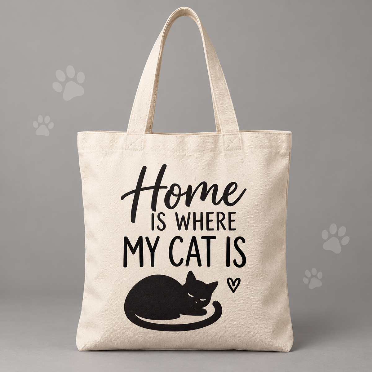Home Is Where My Cat Is Tote Bag
