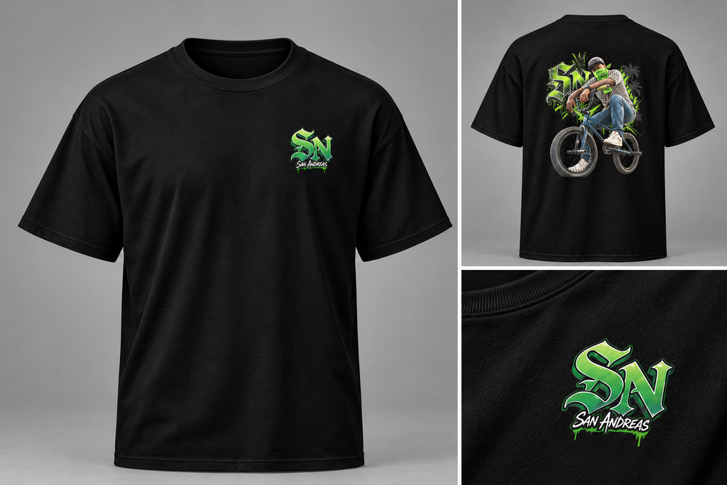 SN San Andreas BMX Short Sleeve T-Shirt
