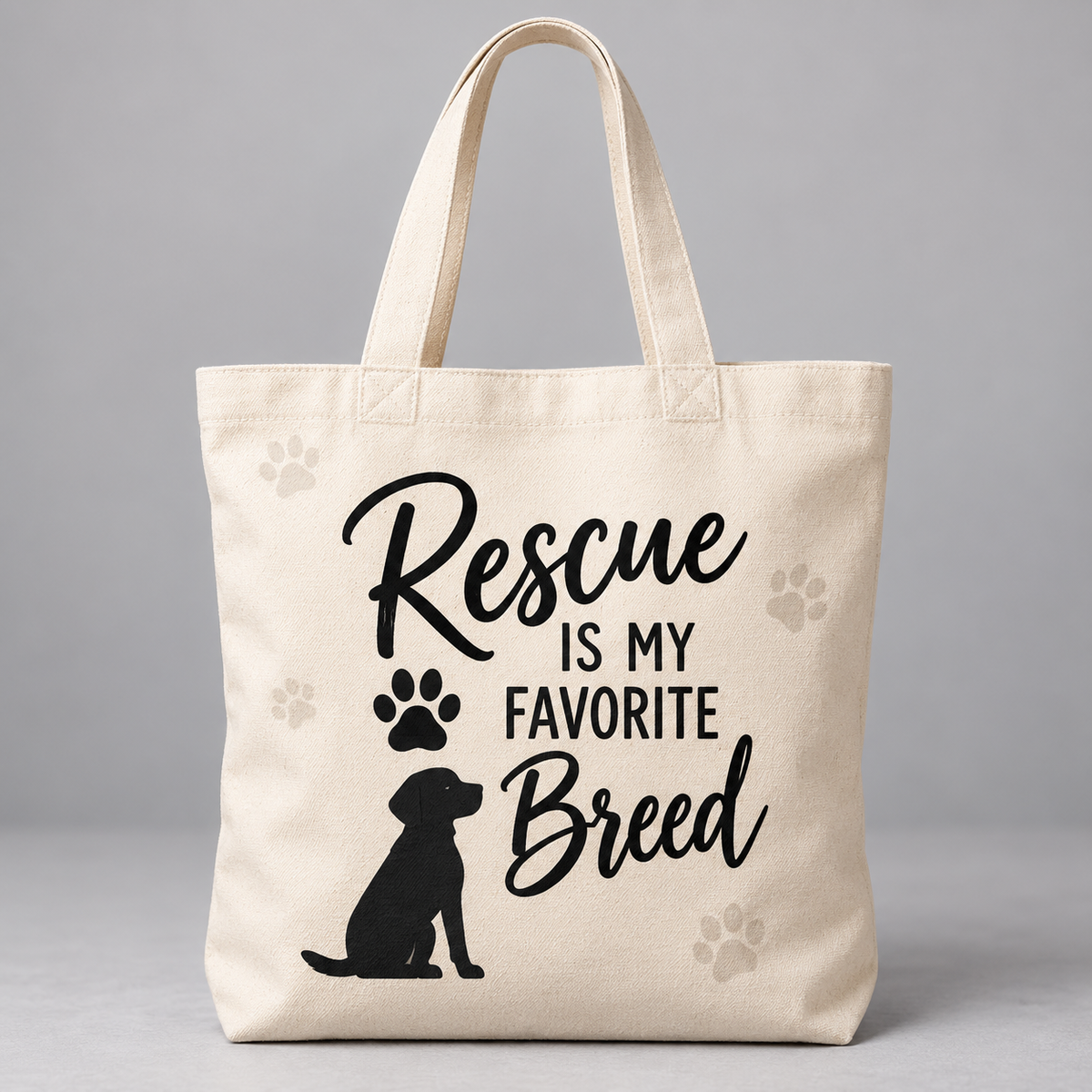 Rescue Is My Favourite Breed Tote Bag